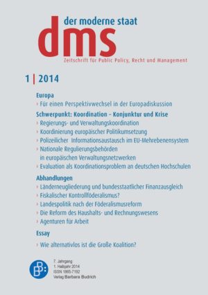 dms 1-2014 | Koordination – Konjunktur und Krise